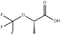 (2S)-2-(Trifluoromethoxy) propanoic acid Struktur