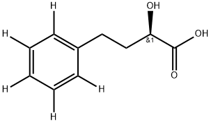 (R)-2-Hydroxy-4-phenylbutyric Acid-d5 Struktur