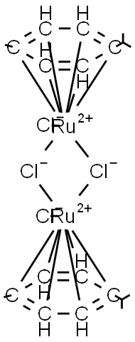 DICHLORO(P-CYMENE)RUTHENIUM(II) DIMER Struktur