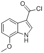 1H-Indole-3-carbonyl chloride, 7-methoxy- (9CI) Struktur