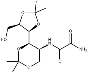 2-Deoxy-1,3:4,5-di-O-isopropylidene-2-oxamoylamino-D-mannitol Struktur