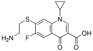 7-(2-aminoethylthio)-1-cyclopropyl-6-fluoro-1,4-dihydro-4-oxoquinoline-3-carboxylic acid Struktur