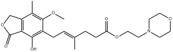 Mycophenolate mofetil Struktur