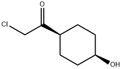 Ethanone, 2-chloro-1-(4-hydroxycyclohexyl)-, cis- (9CI) Struktur