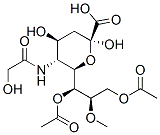 8-O-methyl-7,9-di-O-acetyl-N-glycolylneuraminic acid Struktur