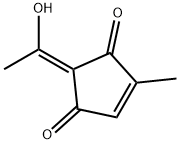 4-Cyclopentene-1,3-dione, 2-(1-hydroxyethylidene)-4-methyl-, (Z)- (9CI) Struktur