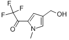 Ethanone, 2,2,2-trifluoro-1-[4-(hydroxymethyl)-1-methyl-1H-pyrrol-2-yl]- (9CI) Struktur