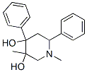 1,3-dimethyl-4,6-diphenyl-piperidine-3,4-diol Struktur