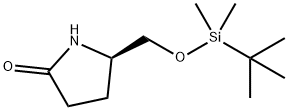 (2R)-2-[[[(1,1-DIMETHYLETHYL)DIMETHYLSILYL]OXY]METHYL]-5-OXO-1-PYRROLIDINE Struktur