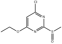 4-Chloro-6-ethoxy-2-methanesulfinyl-pyrimidine Struktur