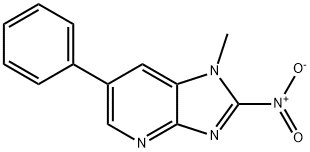 1-Methyl-2-nitro-6-phenylimidazo[4,5-B]pyridine Struktur