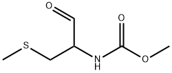 Carbamic  acid,  [1-formyl-2-(methylthio)ethyl]-,  methyl  ester  (9CI) Struktur