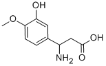 3-(3-HYDROXY-4-METHOXYPHENYL)-DL-BETA-ALANINE
 Struktur