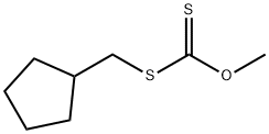 Carbonodithioic acid, S-(cyclopentylmethyl) O-methyl ester (9CI) Struktur