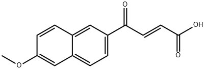 4-(6-methoxynaphthalen-2-yl)-4-oxo-2-butenoic acid Struktur