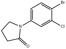 1-(4-Bromo-3-chlorophenyl)pyrrolidin-2-one Struktur