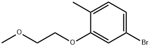 4-Bromo-2-(2-methoxyethoxy)-1-methylbenzene Struktur