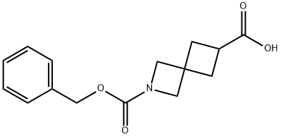 2-Azaspiro[3.3]heptane-2,6-dicarboxylic acid, 2-(phenylmethyl) ester Struktur