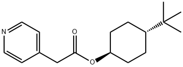 4-tert-butylcyclohexyl 4-pyridylacetate Struktur