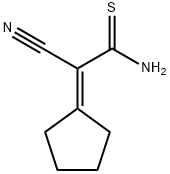 2-CYANO-2-CYCLOPENTYLIDENEETHANETHIOAMIDE Struktur