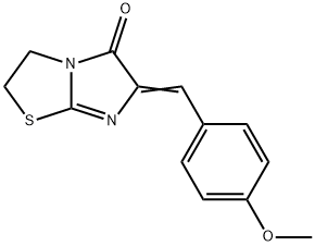 Imidazo(2,1-b)thiazol-5(6H)-one, 2,3-dihydro-6-((4-methoxyphenyl)methy lene)- Struktur