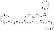 1-(2-(diphenyloxy)ethyl)-4-(3-phenylallyl)piperazine Struktur