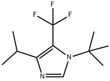 1-T-BUTYL-4-ISOPROPYL-5-TRIFLUOROMETHYLIMIDAZOLE Struktur