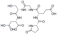 pyro-glutamyl-glutamyl-glycyl-seryl-aspartic acid Struktur