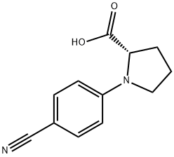 N-(4-Cyanophenyl)-L-proline Struktur