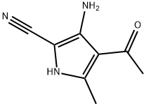 1H-Pyrrole-2-carbonitrile, 4-acetyl-3-amino-5-methyl- (9CI) Struktur