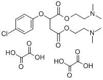 Bis(2-(dimethylamino)ethyl) (4-chlorophenoxy)butanedioate ethanedioate  (1:2) Struktur