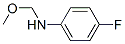 Benzenamine, 4-fluoro-N-(methoxymethyl)- (9CI) Struktur