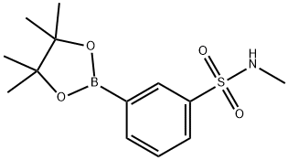 N-methyl-3-(4,4,5,5-tetramethyl-1,3,2-dioxaborolan-2-yl)benzenesulfonamide Struktur