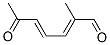 2,4-Heptadienal, 2-methyl-6-oxo-, (2E,4E)- (9CI) Struktur