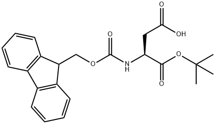 芴甲氧羰基-L-天冬氨酸-1-叔丁酯 結(jié)構(gòu)式