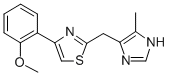 4-(2-methoxyphenyl)-2-(4(5)-methyl-5(4)-imidazolylmethyl)thiazole Struktur