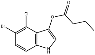 5-BROMO-4-CHLORO-3-INDOLYL BUTYRATE Structure