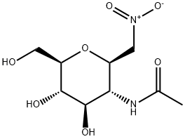 2-ACETAMIDO-2-DEOXY-BETA-D-GLUCOPYRANOSYL NITROMETHANE Struktur