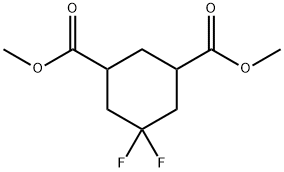 diMethyl 5,5-difluorocyclohexane-1,3-dicarboxylate Struktur