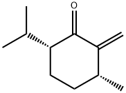 Cyclohexanone, 3-methyl-2-methylene-6-(1-methylethyl)-, (3R,6R)- (9CI) Struktur