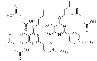 2-(4-Allyl-1-piperazinyl)-4-butoxyquinazoline fumarate (2:3) Struktur