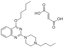 2-(4-Butyl-1-piperazinyl)-4-pentyloxyquinazoline fumarate Struktur