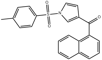 naphthalen-1-yl(1-tosyl-1H-pyrrol-3-yl)methanone Struktur