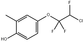 4-(2-CHLORO-1,1,2-TRIFLUOROETHOXY)-2-METHYL-PHENOL Struktur