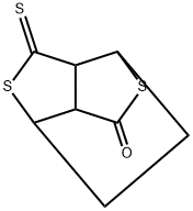 1,4-Ethano-1H,3H-thieno(3,4-c)thiophen-3-one, tetrahydro-6-thioxo- Struktur