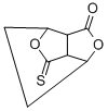 1,4-Ethano-1H,3H-furo(3,4-c)furan-3-one, tetrahydro-6-thioxo- Struktur