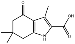 3,6,6-TRIMETHYL-4-OXO-4,5,6,7-TETRAHYDRO-1H-INDOLE-2-CARBOXYLIC ACID Struktur