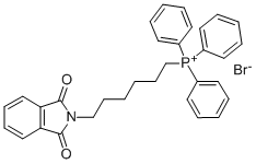 (6-PHTHALIMIDOHEXYL)TRIPHENYLPHOSPHONIUM BROMIDE Struktur