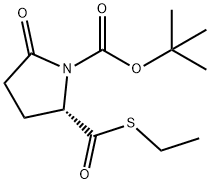 (2S)-2-[(Ethylthio)carbonyl]-5-oxo-1-pyrrolidinecarboxylic Acid tert-Butyl Ester Struktur