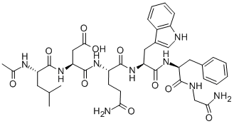 AC-LEU-ASP-GLN-TRP-PHE-GLY-NH2 Struktur